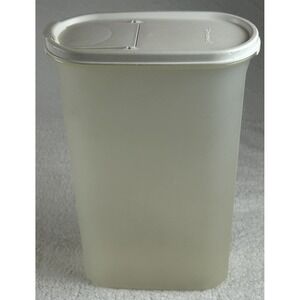 Vintage Tupperware Oval Modular Mate Container #5 White Lid 12 1/4 Cups 1615 EUC